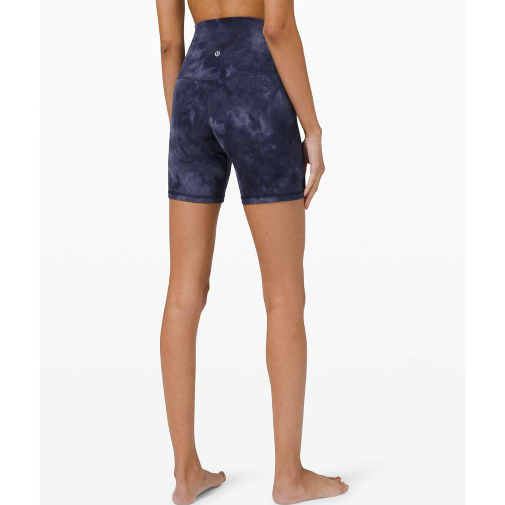 Lululemon Align Short 6" *Diamond Dye Diamond Dye Asphalt Grey True Navy Size 6‎